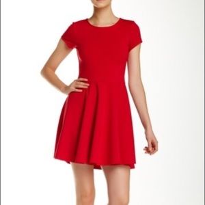 Parker Fawn Fit and Flare Skater Dress
